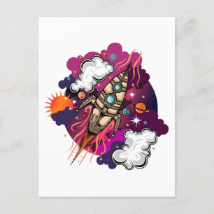 Through The Galaxy Postcard