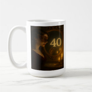 Through the Glass, Boldly: 40th Birthday Mug