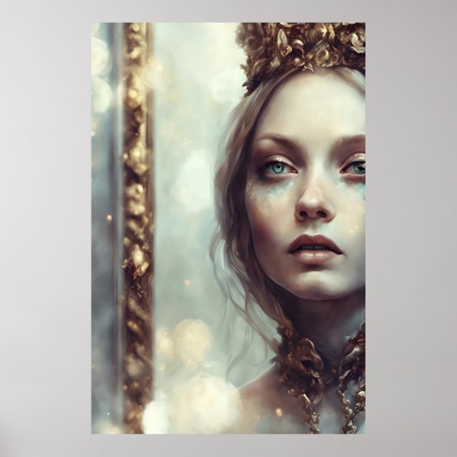 Through the Golden Mirror Alice Poster (Front)