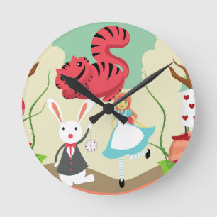 Through The Looking Glass Round Clock