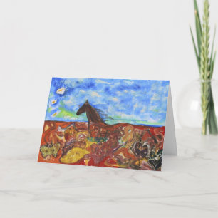 Through the Meadow Thank You Card