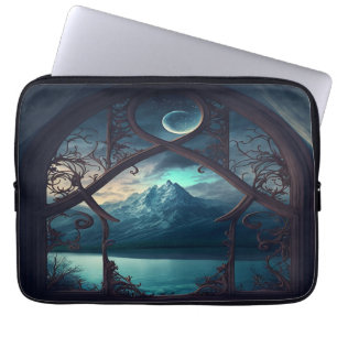 Through the Moonlit Window  Laptop Sleeve