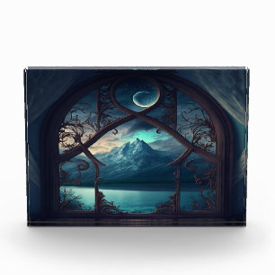 Through the Moonlit Window Photo Block