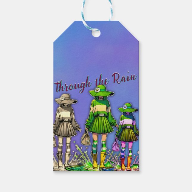 Through the Rain  Gift Tags (Front)