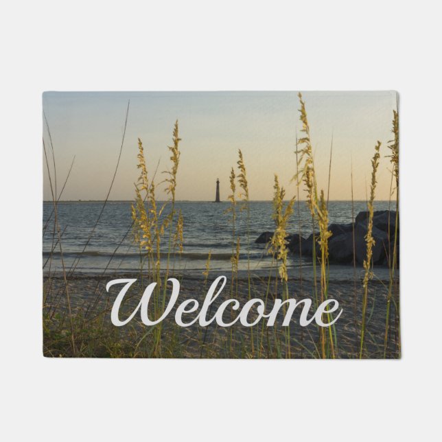 Through The Sea Oats Welcome Doormat (Front)