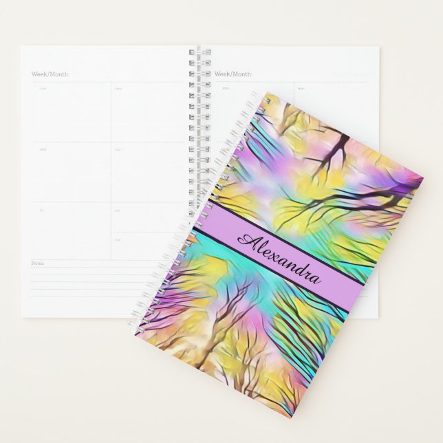 Through The Trees Planner With Name (Display)