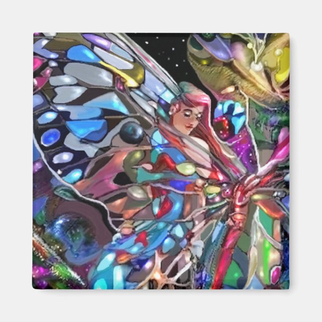 Through the wings of a butterfly! magnet (Front)