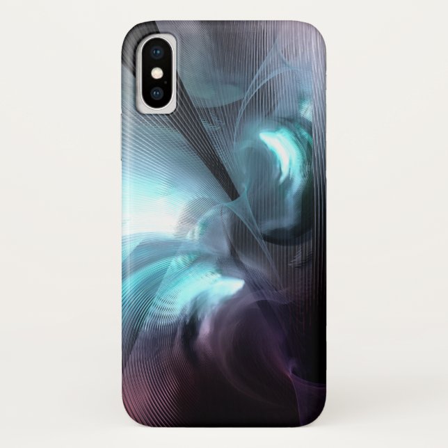 Through The Wormhole Fractal Black Hole Case-Mate iPhone Case (Back)