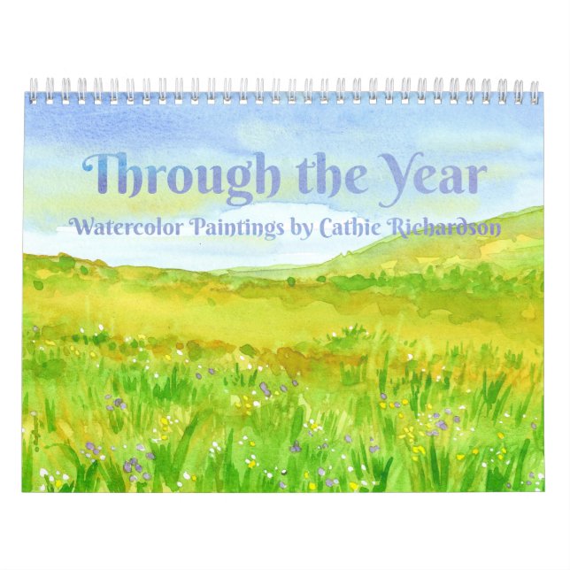 Through The Year Watercolor Paintings Calendar (Cover)