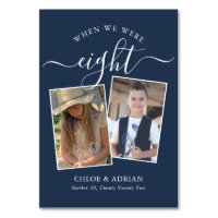 Through the Years Couple Photo Wedding Modern Tabl