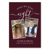 Through the Years Couple Photo Wedding Modern