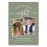 Through the Years Couple Photo Wedding Modern
