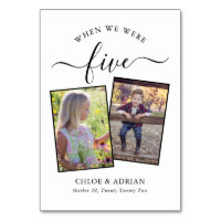 Through the Years Couple Photo Wedding Modern