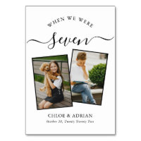 Through the Years Couple Photo Wedding Modern