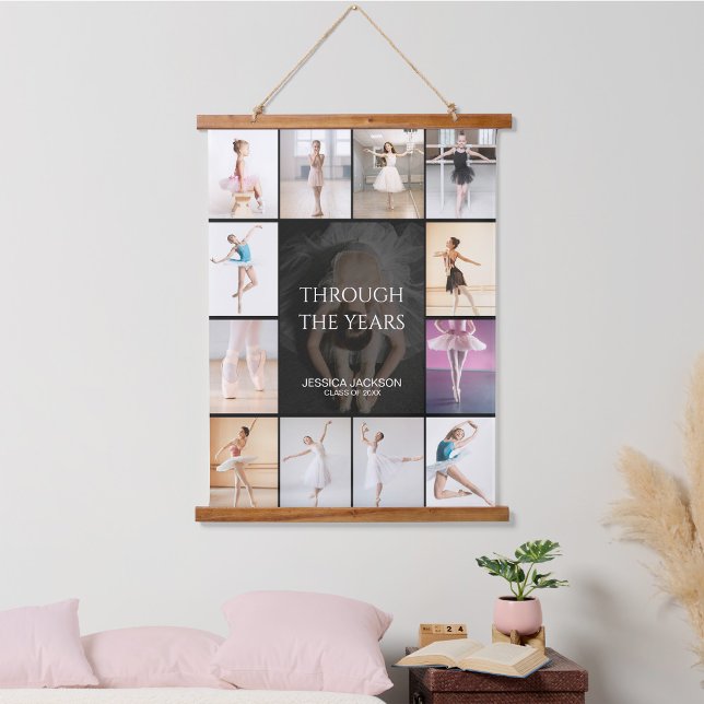 Through the Years Personalized Grad Sign  Hanging Tapestry (Creator Uploaded)