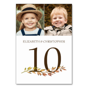 Through The Years Photos Wedding Table Number Sign