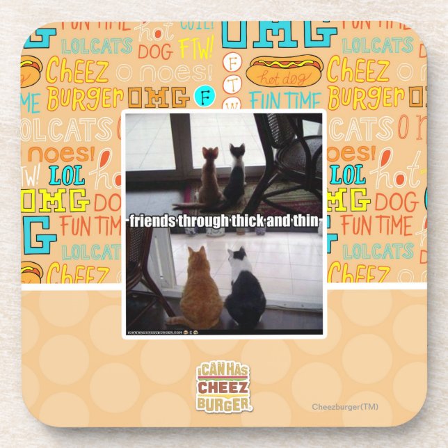 Through thick and thin coaster (Front)