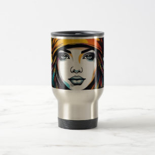 Throughoughly modern flare travel mug