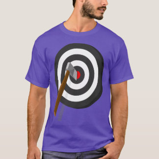 Throw Axe in wood target T-Shirt