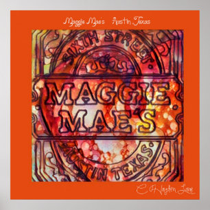 Throw Back Austin Maggie Mae's print