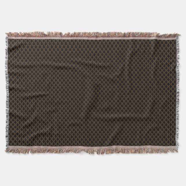 Throw Blanket-Black and gold (Front)