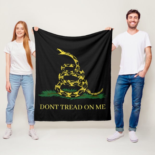Throw Blanket DONT TREAD ON ME Gadsden Snake (In Situ)