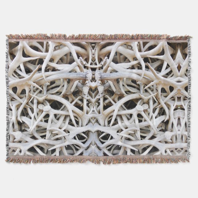 Throw Blanket Elk Antlers (Front)