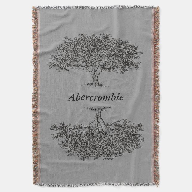 Throw Blanket - Family Trees (Front Vertical)