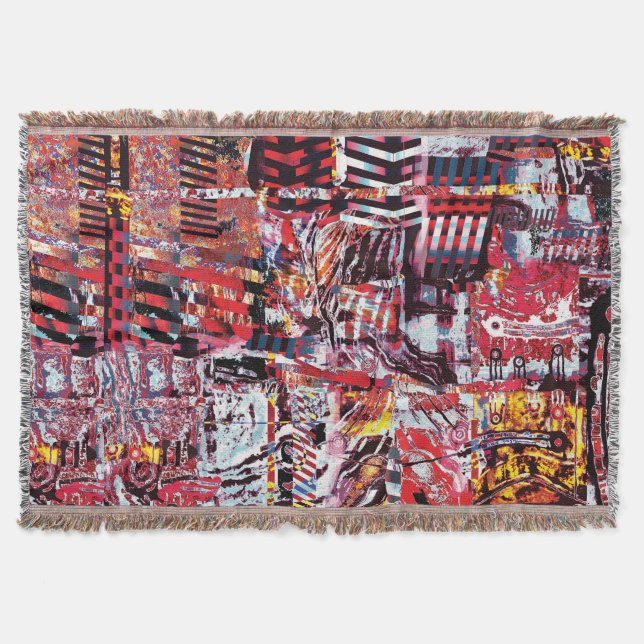 Throw Blanket – Fragmented Pulse (Front)