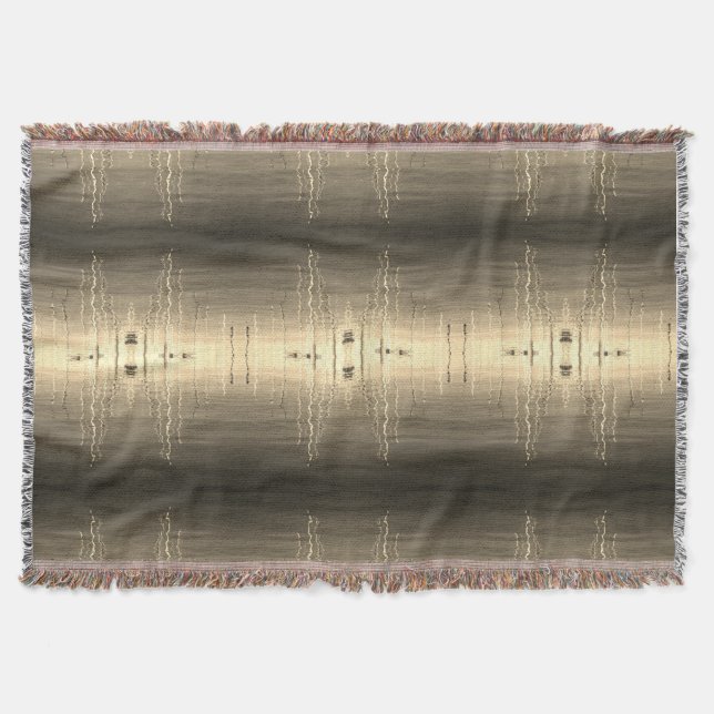 Throw Blanket Multi-colour Fringe, Cosy Warm (Front)