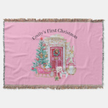 Throw Blanket - personalised first christmas gift
