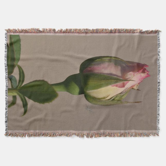 Throw Blanket/Red Rose Bud Blanket (Front)