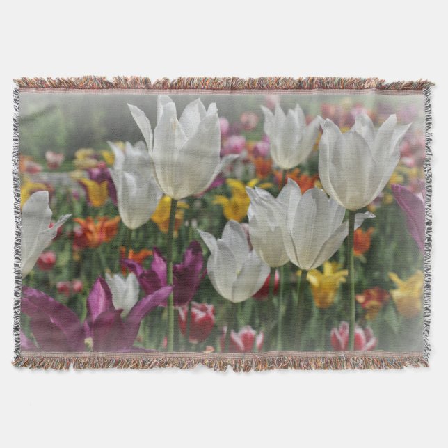 Throw Blanket/Tulips Blanket (Front)