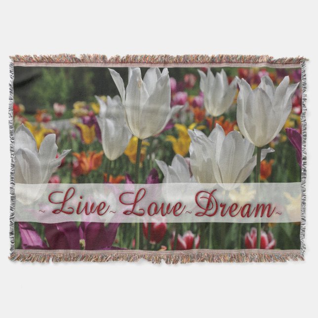 Throw Blanket/Tulips Blanket (Front)