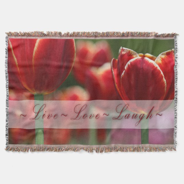 Throw Blanket/Tulips Blanket (Front)