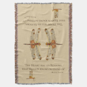 Throw Blanket with Dragonflies