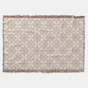 Throw Blanket - Woven Lattice in Three Shades