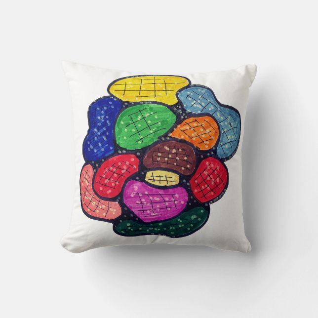 Throw Cushion Bubble pattern design (Front)