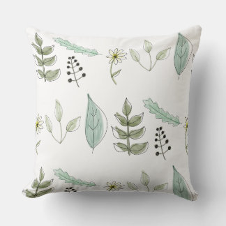 Throw Cushion - Summer Leaves Design 2