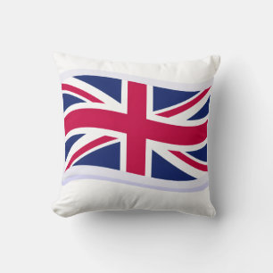 Throw Cushion with Union Jack (Front) 40.6cm