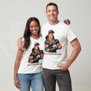 Throw Heat - Unisex Baseball T-shirt