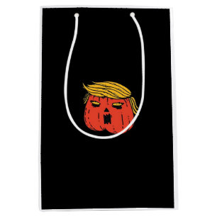 Throw Him Out Like A Pumpkin Trumpkin Halloween El Medium Gift Bag