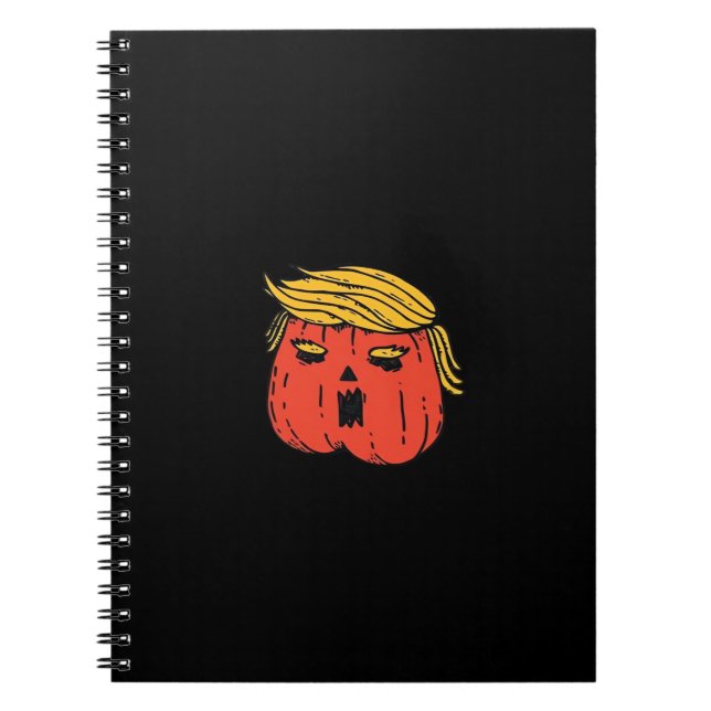 Throw Him Out Like A Pumpkin Trumpkin Halloween El Notebook (Front)