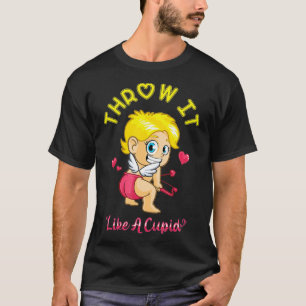 Throw It Like Cupid Happy Valentine's Day Cute Men T-Shirt
