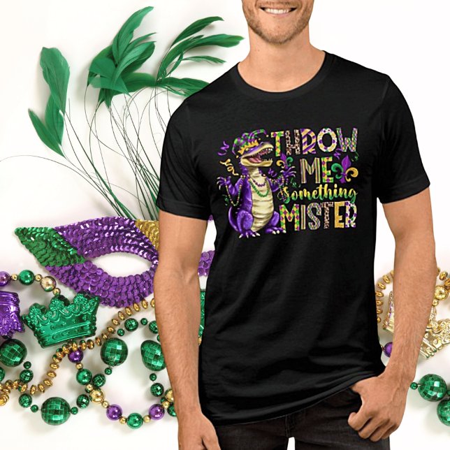 "Throw Me Something, Mister" Mardi Gras T-Shirt Tri-Blend Shirt (Creator Uploaded)