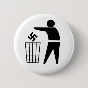 Throw out Fascists  6 Cm Round Badge