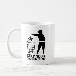 Throw out Fascists Keep Your Country Clean Coffee Mug