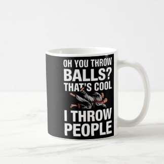 Throw People Martial Arts Karate Yudo Funny Jiu Coffee Mug
