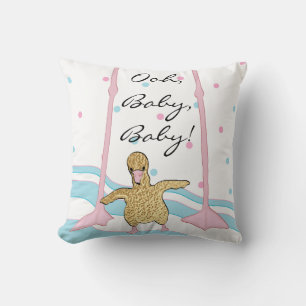 Throw Pillow 16" Square Flamingo