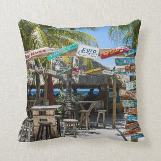 Throw Pillow 16" x 16" Curacao Beach